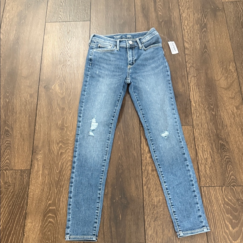 Old Navy Light Blue Kids Jeans Rockstar Jeggings
